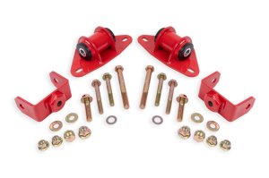 Chevrolet Corvette Motor Mount Kit - BMR Suspension - Delrin - Red - `14-`19